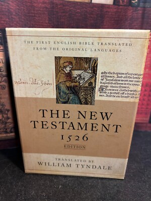 The Tyndale New Testament 1526 Edition: Genuine Leather by Tyndale NIB SEALED-image