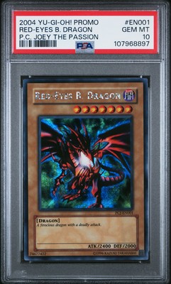 2004 YU-GI-OH! PROMO POWER OF CHAOS: JOEY THE PASSION RED-EYES B. DRAGON PSA 10-image