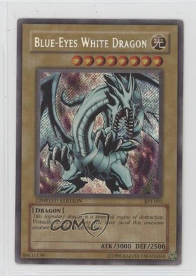 2002 Yu-Gi-Oh! Collectors Tin Promo Blue-Eyes White Dragon #BPT-003 qg3-image
