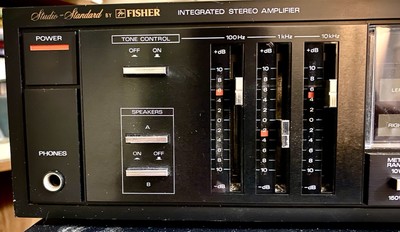 Vintage FISHER CA-273 STUDIO Integrated Stereo AmplifierPhono Aux CD Tape Japan-image