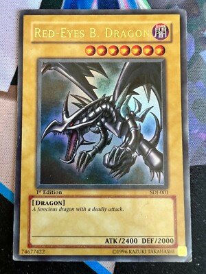 Red eyes B. Dragon	SDJ-001	LP	1st	Ultra Yugioh Card-image