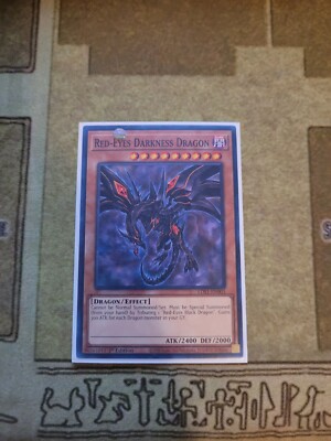 YUGIOH TCG RED-EYES DARKNESS DRAGON LDS1-EN003 COMMON 1ST EDITION NM-image