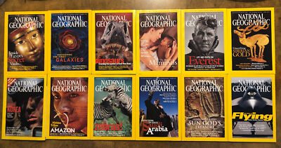 2003 Complete Set NATIONAL GEOGRAPHIC MAGAZINE W/MAPS Leather CASE COVERS-image