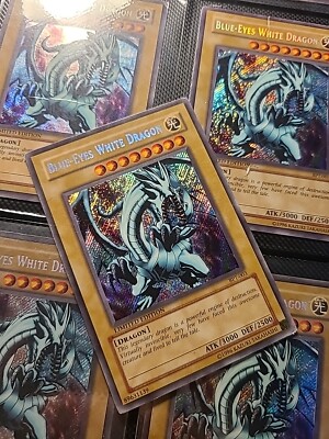 Blue-Eyes White Dragon BPT-003 2002 Limited Edition Secret Rare YuGiOh See Pics!-image