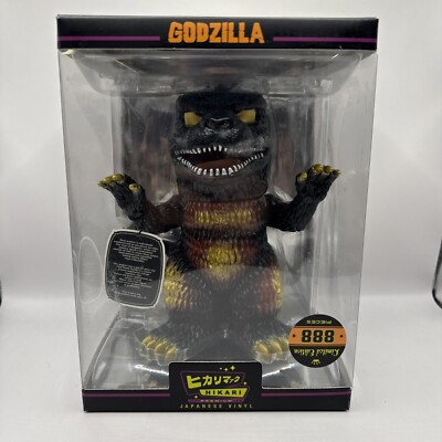 FUNKO HIKARI BURNING GODZILLA GOLD LE 888 VINYL FIGURINE (sticker Upside-Down)-image