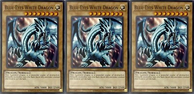 3x Blue-Eyes White Dragon (Misprint) | SDWD-EN001 | Common | Unlimited | NM-image