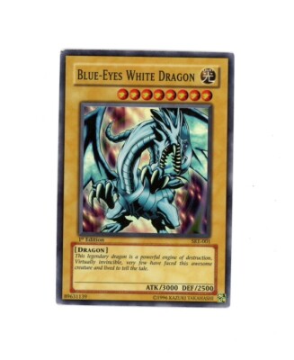 2004 Yu-Gi-Oh! BLUE EYES WHITE DRAGON HOLO 1st Edition SKE-001 SEE COND! -image