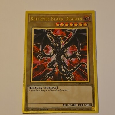 Yugioh MGED-EN003 Red-Eyes Black Dragon Premium Gold Rare 1st Edition -image