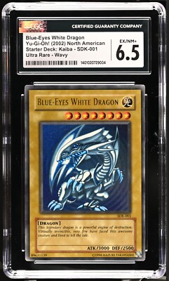Blue Eyes White Dragon  SDK-001  Wavy  CGC 6.5   Yu-Gi-Oh!-image