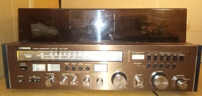 Fisher MC-4040 Copper-Face Vintage Turntable Tape Tuner Audio System 1978 Works-image