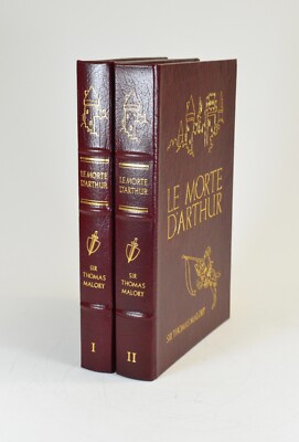LE MORTE D'ARTHUR  2 Vol Set - Sir Thomas Malory - Easton Press Famous Editions-image