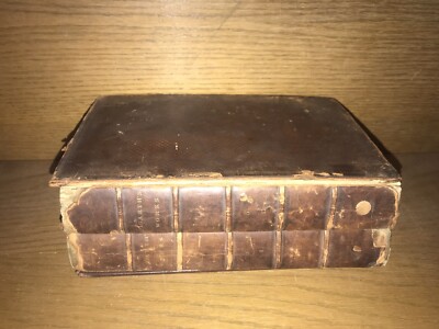 LEATHER Set;WILLIAM HOGARTH PLATES! Complete POOR CONDITION Covers DETACHED 1810-image