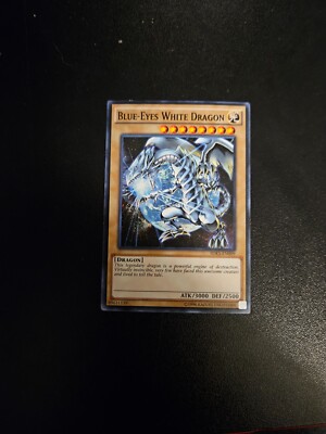 Blue Eyes White & Red Eyes B. Dragon. Lightly Played and has no sleeve-image