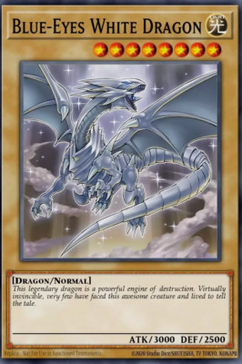 Blue-Eyes White Dragon - SDWD-EN003 - Common (Movie Art) NM - -image