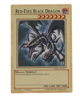 Red Eyes Black Dragon Metal Card-image