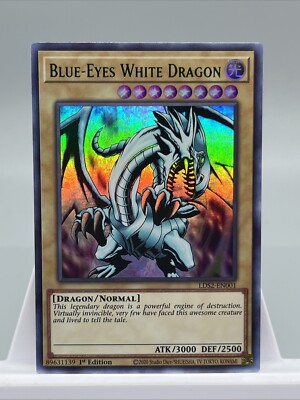Blue-Eyes White Dragon (Green) LDS2-EN001 Legendary Duelists: Season 2 1st...-image