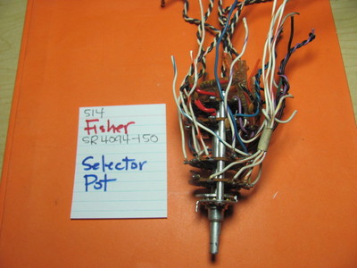 📈FISHER SR4094-150 SELECTOR POT FISHER 514 504X QUAD RECEIVER-image