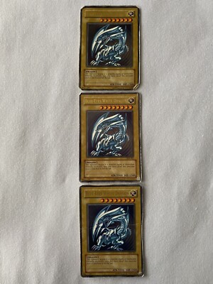 Yu-Gi-Oh! Blue-Eyes White Dragon SDK-001 Unlimited Ultra Rare HP x3-image
