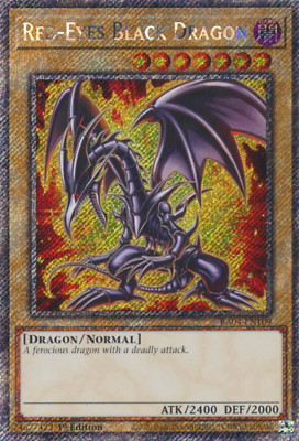 1X NM Red-Eyes Black Dragon (MP22. Art) - RA04-EN109 - Platinum Secret Rare 1st-image