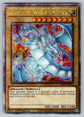 Blue-Eyes White Dragon (New Art) Yugioh RA04-EN002 Quarter Century Secret QCR NM-image