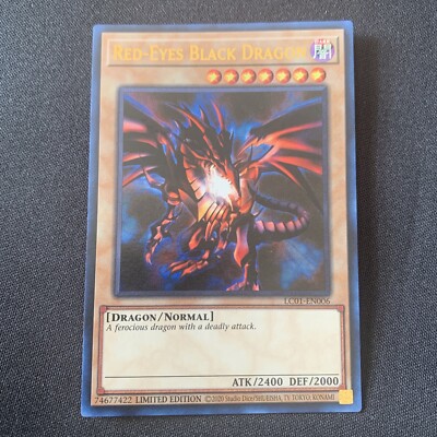 Yugioh Red Eyes Black Dragon LC01-EN006 25th Anniversary Box Fresh-image