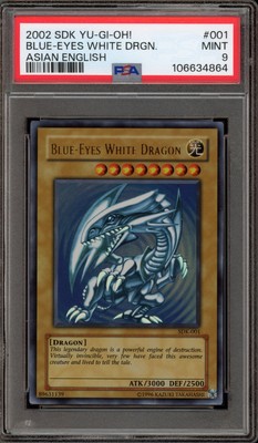 Yu-Gi-Oh! Blue-Eyes White Dragon Starter Deck Kaiba ASIAN-ENGLISH SDK-001 PSA 9-image