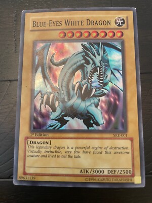 2004 Yu-Gi-Oh! TCG: Blue-Eyes White Dragon 1st Edition SKE-001-image