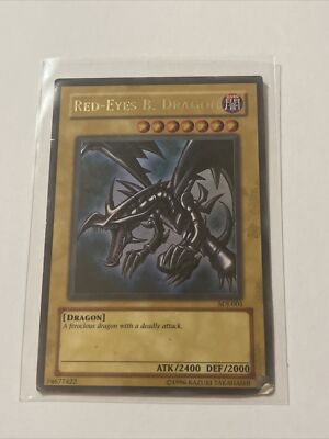 Yugioh - Red-Eyes B. (Black) Dragon - SDJ-001 - Ultra Rare - Light Play-image
