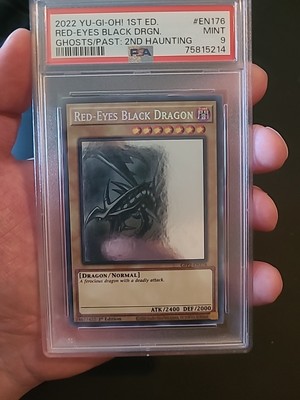 Red Eyes Black Dragon Ghost Rare 1st edition GFP2-EN176 PSA 9-image