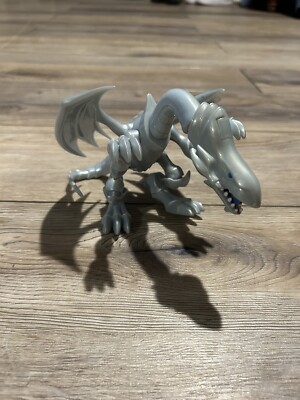Vtg 1996 Yu-Gi-Oh! Mattel Blue Eyes White Dragon Kazuki Takahashi Action Figure-image