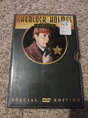 -SEALED-Sherlock Holmes RARITIES Special Edition 4 DVD SET Leather Bound Case-image