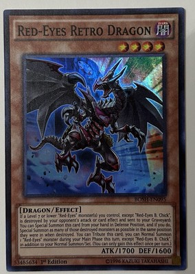 Red-Eyes Retro Dragon BOSH-EN095 Breakers of Shadow-1st Edition 1st Edition-image