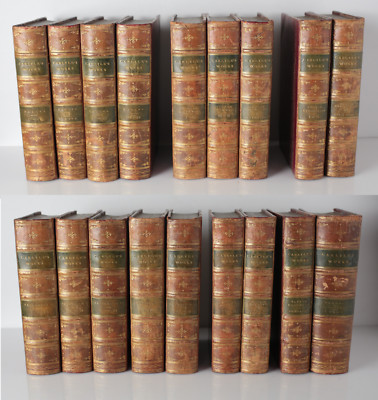18 volume set, Thomas Carlyle, published London: Chapman and Hall, c1837-1874. -image