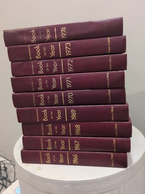 Britannica book of the year set 1966-1974-image
