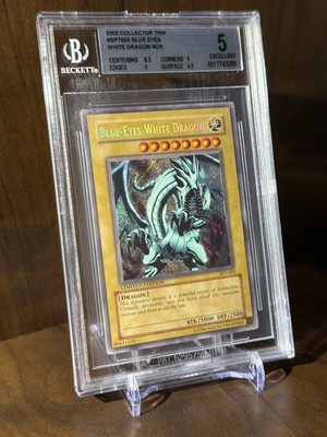 2002 BPT-003 Blue-Eyes White Dragon LIMITED EDITION SCR Yu-Gi-Oh BGS 5-image