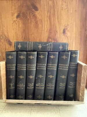 Johnsons New Illustrated Universal Cyclopaedia Complete Set 1889-1891 Full Color-image