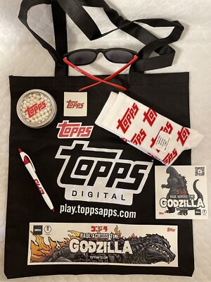 NEW YORK COMIC CON NYCC 2021~LOT OF 9 TOPPS EXCLUSIVE ITEMS + GODZILLA STICKERS!-image