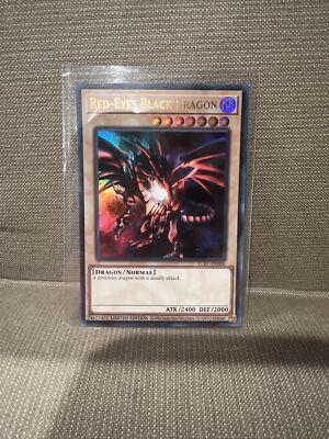 Yugioh 25th Anniversary Red Eyes Black Dragon PSA 9 🔥🔥 Holo Foil RARE-image