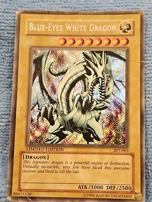 Blue Eyes White Dragon BPT-003 POOR CONDITION -image