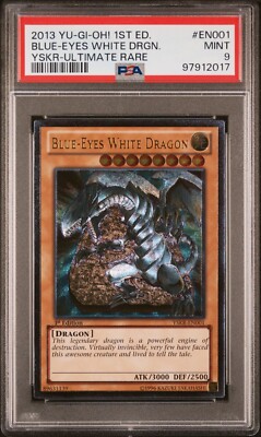 2013 Blue-Eyes White Dragon YSKR-EN001 PSA 9 MINT 1st Edition Ultimate Rare!-image