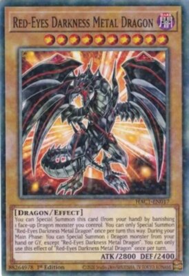 Yugioh! Red-Eyes Darkness Metal Dragon - HAC1-EN017 - Common - 1st Edition (Duel-image
