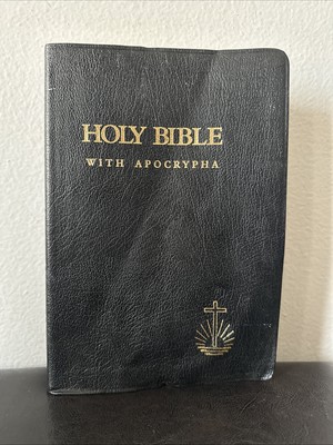 RARE NKJV HOLY BIBLE w/ Apocrypha Reference Edition 1994 Thomas Nelson Leather-image