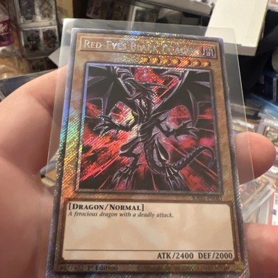 YUGIOH • RED EYES BLACK DRAGON • PLATINUM SECRET RARE • RA03-EN081 • 1st ED • NM-image
