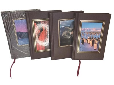 National Geographic 1998 Leather Bound Books, Set of Four Collector's Editions-image