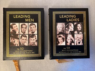 Easton Press, LEADING MEN & LEADING LADIES, 2 volume leather-bound set-image