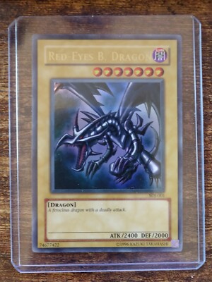 YuGiOh! Red-Eyes B. Dragon SDJ-001 Ultra Rare Unlimited (Near Mint)-image