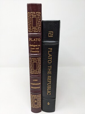 Easton Press LOT Plato The Republic Dialogues of Love & Friendship Set Leather-image