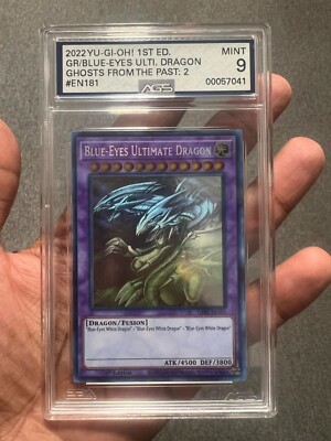 Blue-Eyes Ultimate Dragon GFP2-EN181 Graded 9 AGS Robograding Yugioh TCG-image