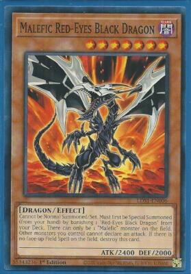 Yugioh - Malefic Red-Eyes Black Dragon - 1st Edition Card-image