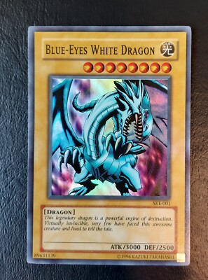 2004 SKE-001 YuGiOh Blue Eyes White Dragon Super Rare Foil Holo Kaiba Evolution -image